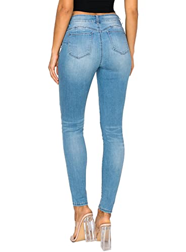 WAX JEAN Women's Repreve Butt I Love You Push-Up High-Rise Skinny Jeans3
