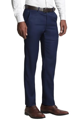 Image of Peter England Premium Formal Trousers - Cross Pocket Style