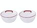 Komax Biokips Set of 2 Large Salad Bowls with Lids – 4.2 Qt Airtight Plastic Food Storage Containers – BPA-Free Salad Bowl with Lid that Locks – Microwave & Dishwasher Safe Salad Mixing Bowls