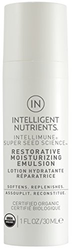 Intelligent Nutrients Travel Size Organic Restorative Moisturizing Emulsion - Daily Moisturizer for Dry to Oily Skin (1 oz)