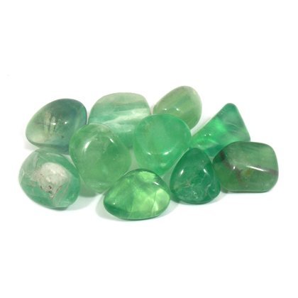 CrystalAge Fluorite Tumble Stones (20-25mm) - Pack of 5