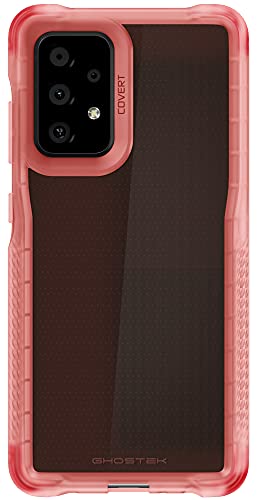 Image of Ghostek Covert Galaxy A52 5G Case with Clear Slim Fit Design and Anti-Slip Grip Bumper Premium Shockproof Protection Thin Protective Covers Designed for Galaxy A52 5G (6.5 inch Inch) (Pink)