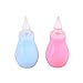 Healifty Bébé Aspirateur Nasal Morve Suceur Suceur de Mucus Et Outil de Nettoyage de Seringue de Bulbe Nasal pour Nourrissons Nouveau-Né Bambin 2Pcs (Bleu Rose)