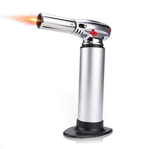 Preisvergleich Produktbild Sforza Kulinarische Lötlampe, Verstellbare Flamme Tragbare Küche Kochwerkzeug Küchenchef Feuerzeug, zum Kochen, Grillen, Backen, Creme