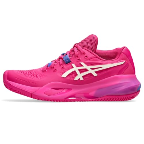 ASICS Women's Gel-Resolution X Clay Tennis Shoes, 8.5, Bright Rose/Cream