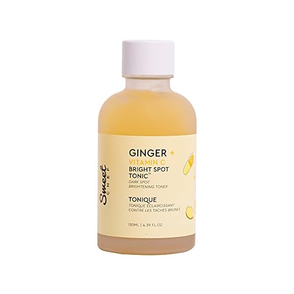 Sweet-Chef-Ginger-Vitamin-C-Spot-Tonic-Ginger-Turmeric-Vitamin-C-Facial-Toner-Hydrates-and-Visibly-Smooths-Skin-Vitamin-C-Helps-to-Fade-the-Appearance-of-Dark-Spots-130ml-439-fl-oz Sweet Chef Ginger + Vitamin C Spot Tonic - Ginger + Turmeric Vitamin C Facial Toner, Hydrates and Visibly Smooths Skin - Vitamin C Helps to Fade the Appearance of Dark Spots (130ml / 4.39 fl oz)