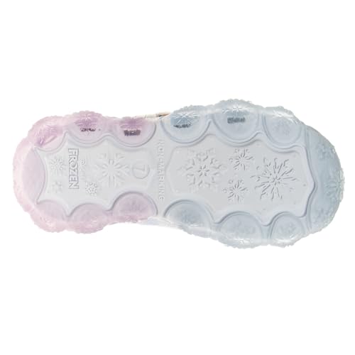 Disney Frozen Led Light Up Shoes For Girls - Princess Anna And Elsa Lightweight Breathable Tennis Running Sneakers thumb #5