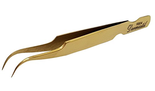 Pestañas Extensión Profesional Handmade Pinzas Oro RB Series, RB04u00a0para pestañas Extensiones