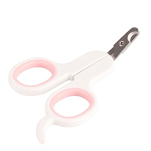 Gavigain Stainless Steel Pet Nail Clipper, Ergonomic Handle, Half Moon Shaped Blades, Non Slip Grip, Safety Lock, for Small Pets, Puppies, Kittens, Rabbits