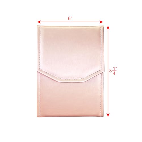 Mooca FD-7501-S50 Champagne Color Fabric Jewelry Organizer Necklace Storage Carrying Case Jewelry Display Case Necklace Folder thumb #1