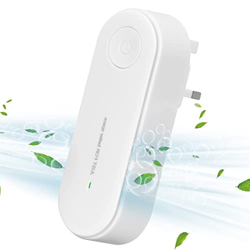Simpolor Negative Ion Air Purifier for Bedroom, [Plug-in] Mini Air Purifier Use in Rooms with Odors, Smoke & More, Portable Negative Ion Generator for Study Room Bathrooms Hotel Pet Room Toilet, White