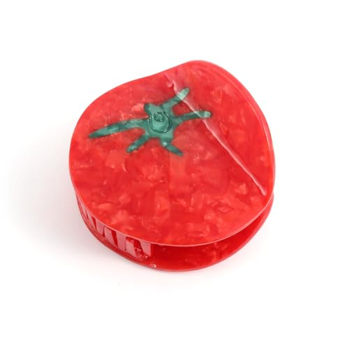 Acetate Tomato Novelty Hair Claw, Red, Personalized Acetate Hair Claw for Women Gift 1PC