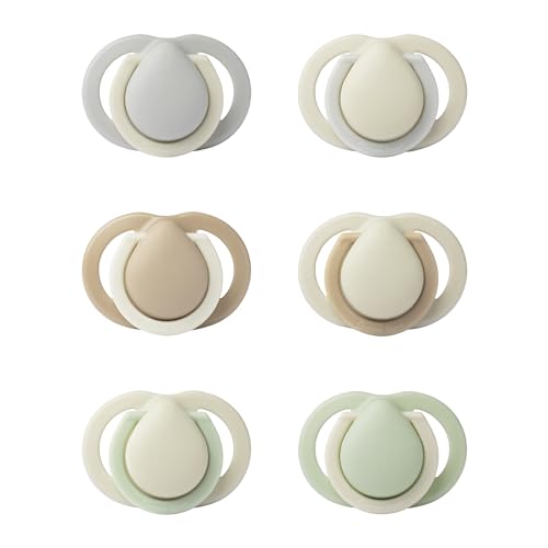 Tommee Tippee chupete para recién nacidos, pack de dos, 0-2 meses con tetina y escudo más...