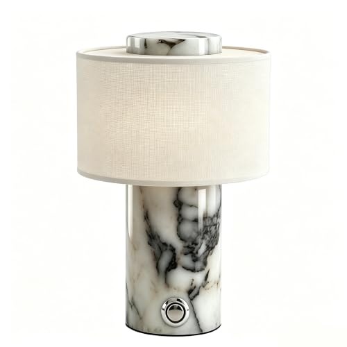 VIYAE DEESY Mini Marble Lamp, Rechargeable Cordless Stone Touch Table Lamp - image 1