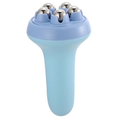 ibasenice Rodillo de Masaje Linfático Portátil Bolas de Acero para Piernas y Pies, Masajeador Práctico para Relajación Muscular y Circulación, Uso en Oficina y Hogar