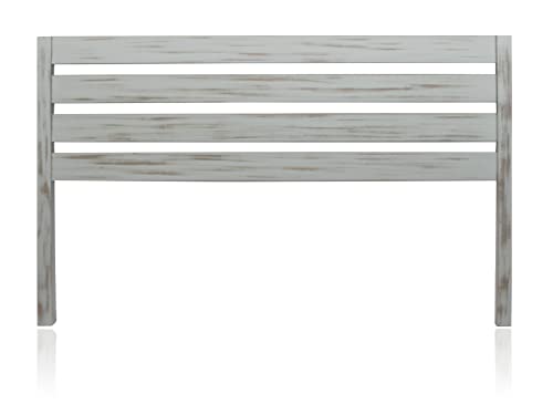 Cabecero Ibiza Fabricado en Madera Maciza de Pino insigni, Estilo Nórdico | Cabezal Madera Pino | Matrimonio y Juvenil (para Camas de 150 (160 x 110 cm), Gris Vintage)
