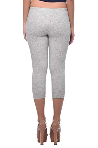 Image of Frenchtrendz Women's Cotton Modal Spandex Stretchable Slim Fit Jegging Capris