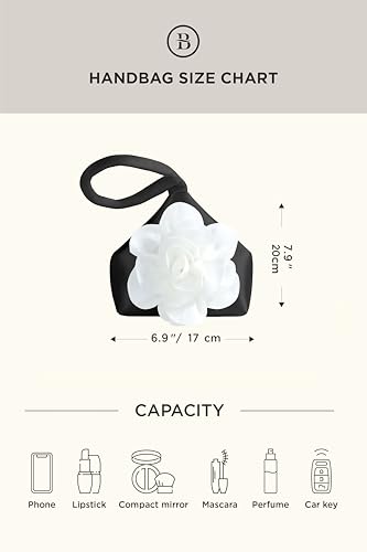 Image of BABEYOND Clutch Purses for Women - Evening Bags Flower Satin Handbag Classy Wristlet Purse for Party Daily Wedding
