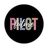 Zoom IMG-2 futuro pilota aereo aviazione popsockets Zoom IMG-2 futuro pilota aereo aviazione popsockets