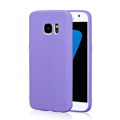 Technext020 Galaxy S7 Purple Case, Galaxy S7 Case Silicone Protective Back Cover Slim Fit Samsung Galaxy S7 Bumper #TOP3