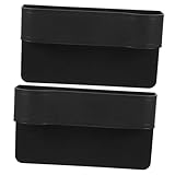 OUNONA Organizador De Relleno De Asiento Lateral De Consola De Coche De Plástico Organizador Lateral De Consola De Coche Bolsa Lateral De Asiento Delantero De Coche 2 Uds