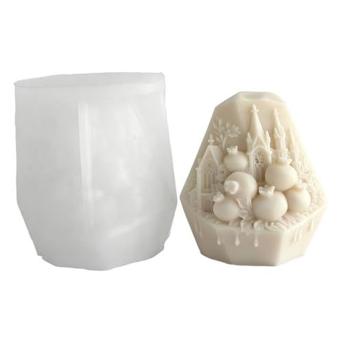 Pomegranate Embossed Silicone Molds Temperature Resistant for Resin Casting Soap Chocolate Candy Baking Texture Mold