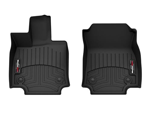 WeatherTech Custom Fit FloorLiners for Lexus NX, NX Plug-in Hybrid, NX Hybrid - 1st Row (4417301), Black