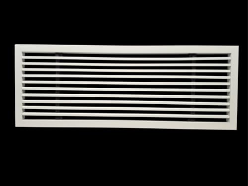 Image of Premium Central air Conditioning Grille- Linear Bar Grilles - Aluminium Powder Coated Grill, Ventilation Grill, Home Grill, ac Jali, Grill for Wall, Sidewall and Ceiling (20 inch * 6 inch)