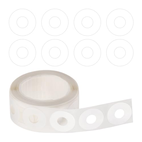 Amexo 250 Piezas Anillos de Refuerzo Autoadhesivo, 15 mm de Diámetro Pegatinas de Refuerzo de Agujeros, Protector de Perforadora de Papel de Hojas Sueltas para Oficina Escuela Hogar (Blanco)