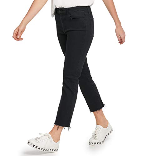 DKNY Women's Rivington Slim Straight Crop Jeans