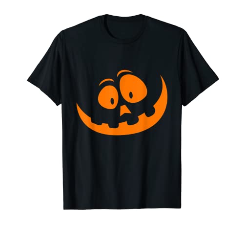 Zucca Jack O Lanterna Jackolantern faccia divertente Halloween Maglietta