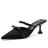 NEWBELLA Women's Elegant Pointed Toe Pumps - Breathable Mesh Stiletto Heels for Weddings, Office & Evening Events