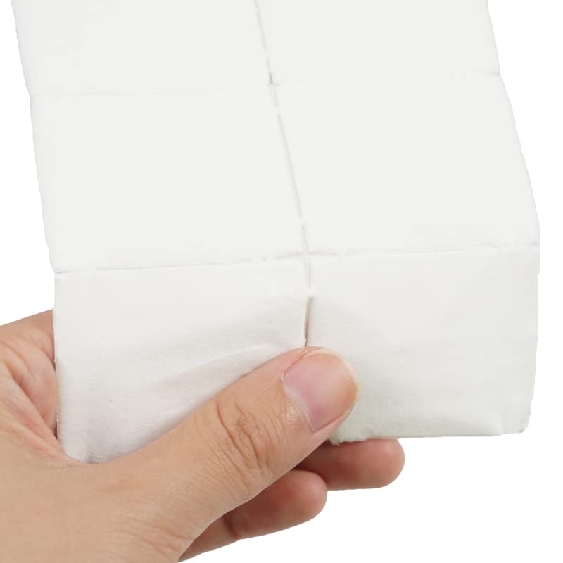 VizGiz 500Pcs Nail Wipes Roll Lint Free Soft Multi-Layer Absorbent Nail Polish Remover Pads Acetone Applicator Dry Wipes for Gel Nail Polish Removal Nail Prep Acrylic Eyelash Extension Glue Cleaning
