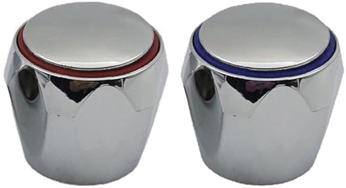 Juego de 2 pomos universales de repuesto para grifo de cocina, baño, lavabo, fregadero, accesorios de moda