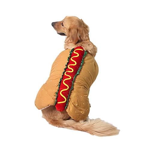 Disfraz para mascota Hot Dog Levemolo XXS miniatura 4