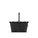 reisenthel carrybag XS frame black/black - Einkaufskorb aus robustem und ressourcenschonendem Material aus recycelten PET-Flaschen mit 5 Liter Volumen - B 33,5 x H 21 x T 19,5 cm, BN7040