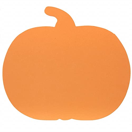 Gerson Set of 24 Orange Pumpkin Cutouts Cardstock 7 inches Craft for Fall, Thanksgiving and Halloween School Kid Fun