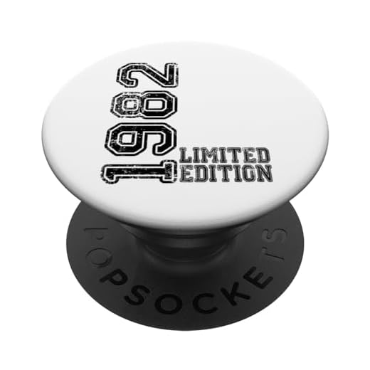 Edición limitada 1982 Cumpleaños 1982 Nacido 1982 Vintage PopSockets PopGrip Intercambiable