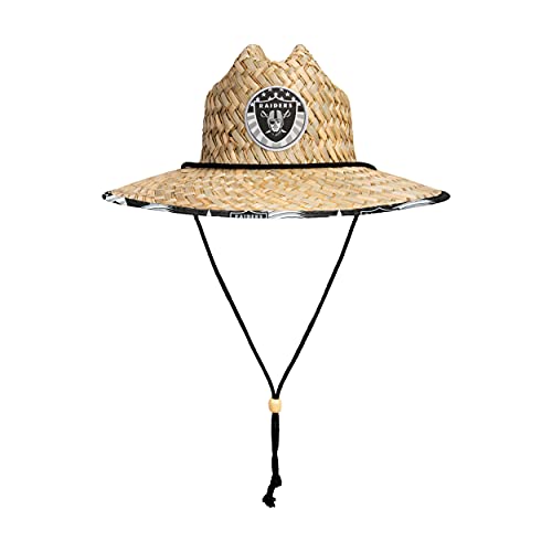 Image of NFL Team Logo Americana Floral Lifeguard Beach Straw Sun Hat