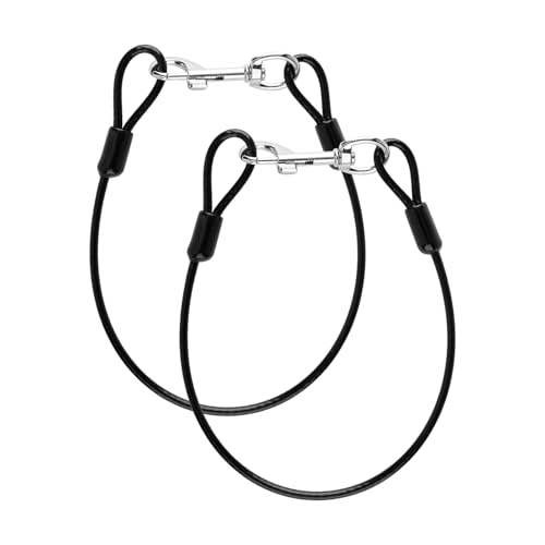 Dog Lead Splitters Bojueshaw 2pcs Metal Dog Leash Connector,Lead Extension with 360° Swivel,Double Dog Walking Attachment for Outdoor Use,Anti-Tangle Pet Lead Splitter