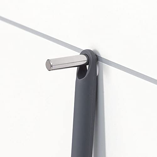 Sealskin Urban Duschabzieher, Glaswischer für Dusche und Fenster, praktischer Abzieher inklusive flexiblem Halter aus Silikon sowie Schraubhaken, Griff: Edelstahl poliert