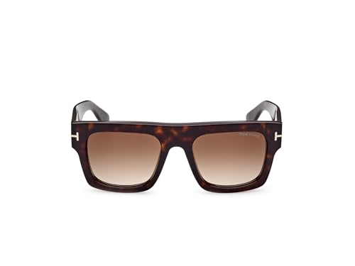 Tom Ford FAUSTO FT 0711 Dark Havana/Light Brown Shaded 53/20/145 unisex Sunglasses2