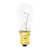 newlifeapp WR02X12208 Light Bulb Refrigerator Ice & Water Dispenser Light Bulb 6 watt, 12V, 1-7/8" Length Clear Compatible with GE