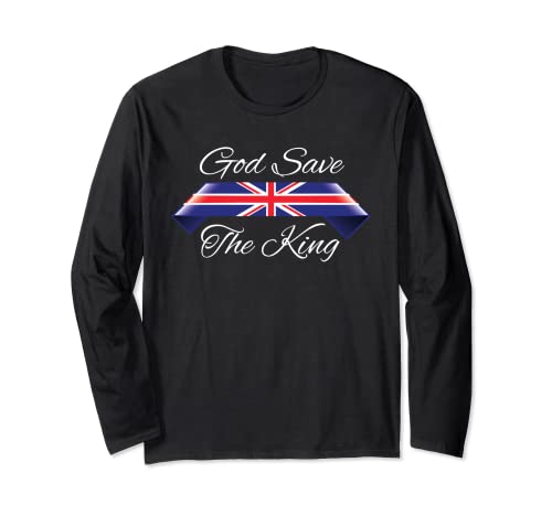 God Save The King - United Kingdom - King Charles Manga Larga