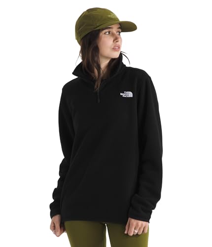 THE NORTH FACE Women's Glacier Fleece Quarter Zip Jacket | Pullover With Zip Pockets & Stretch on Collar, Cuffs & Hem