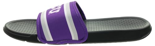 Image of FOCO NCAA Printed Team Logo and Color Stripes Comfortable Slide Sandals