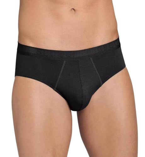Sloggi Men's EverNew Midi Boxer Briefs, Black, Medium (Manufacturer Size:34)