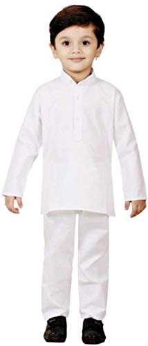 Image of Oner Uchchitaa Designs Boys Ethnic Wear Kurta Pyjama Dress Set DN007