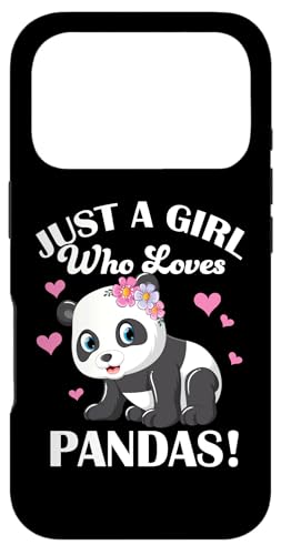 Cute Cartoon Womens Kids Just A Girl Who Loves Pandas �X�}�z�P�[�X iPhone 17 Pro �p