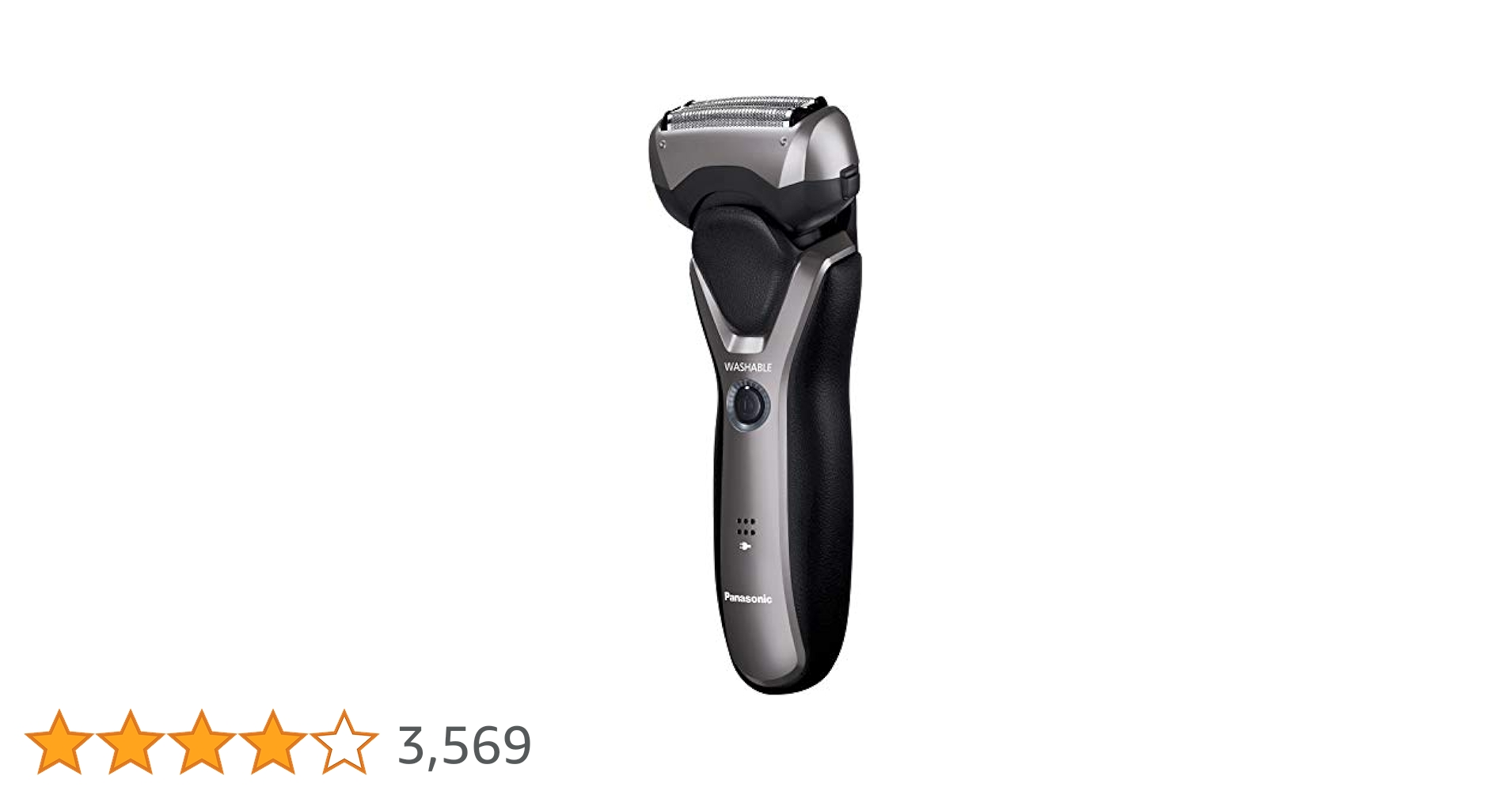 Panasonic メンズ電気シェーバー ES-RT28-H Amazon | パナソニック メンズシェーバー 3枚刃 お風呂剃り可 黒